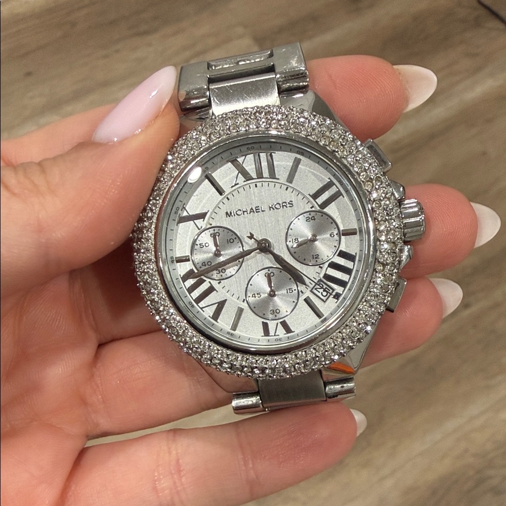 Michael Kors Silver Chronograph Women's Watch